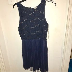 Navy blue homecoming dress!!